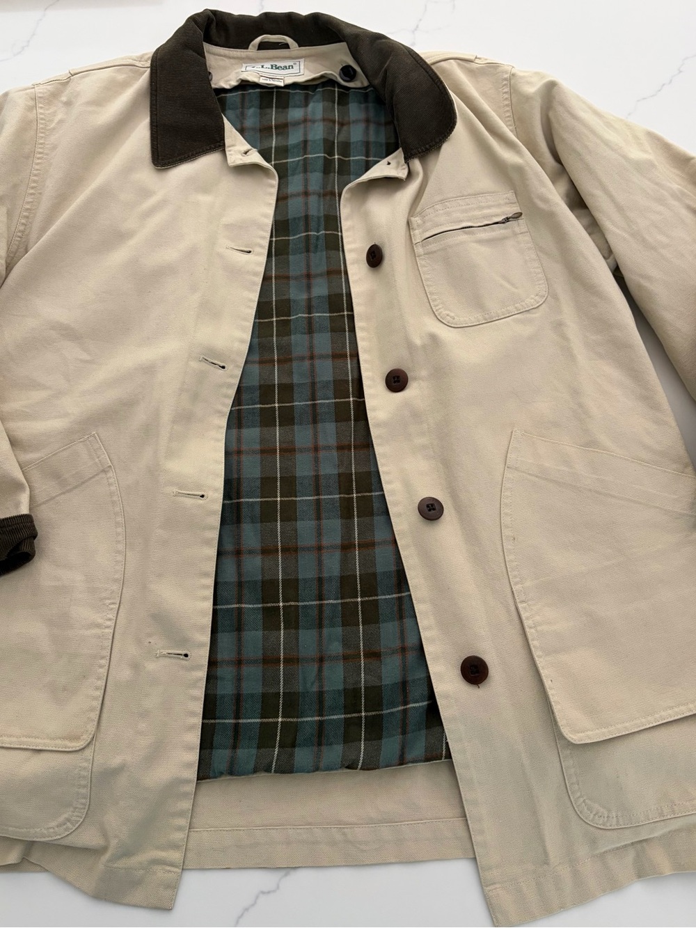 VTG LL Bean L Women’s Canvas
Adirondack Barn Jacket Primaloft Lined Like New